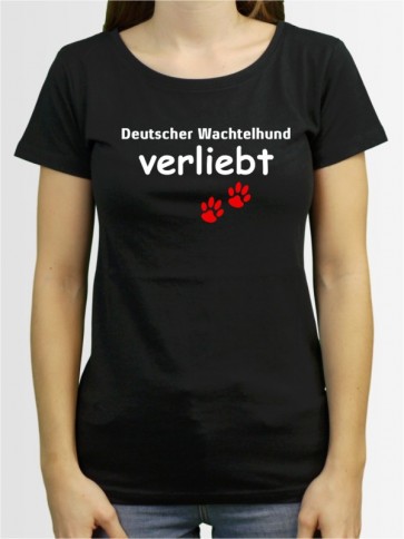 "Deutscher Wachtelhund verliebt" Damen T-Shirt