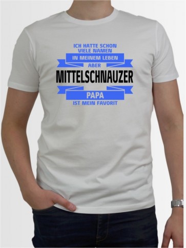 "Mittelschnauzer Papa" Herren T-Shirt