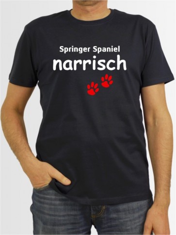"Springer Spaniel narrisch" Herren T-Shirt
