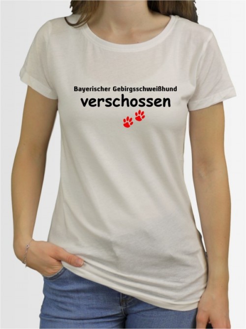 "Bayerischer Gebirgsschweißhund verschossen" Damen T-Shirt