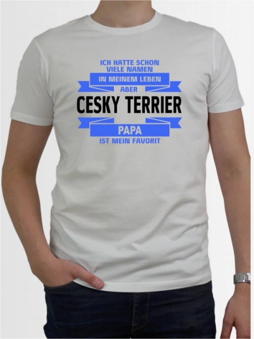 "Cesky Terrier Papa" Herren T-Shirt