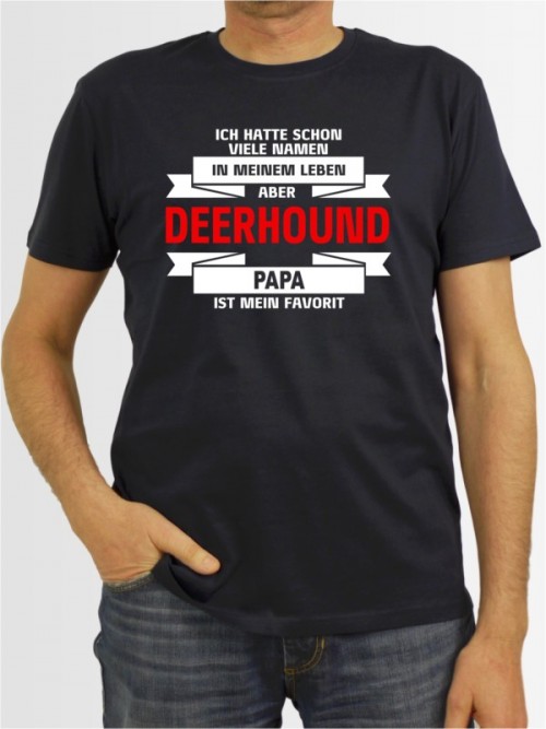 "Deerhound Papa" Herren T-Shirt