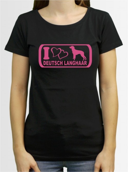 "Deutsch Langhaar 6" Damen T-Shirt