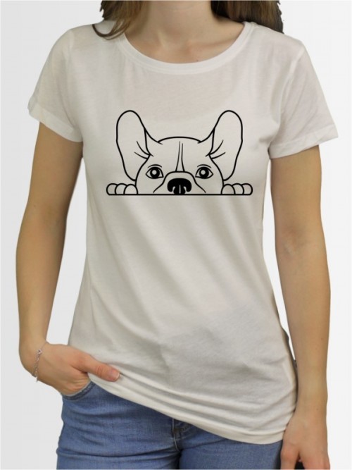 "Französische Bulldogge Comic 1" Damen T-Shirt