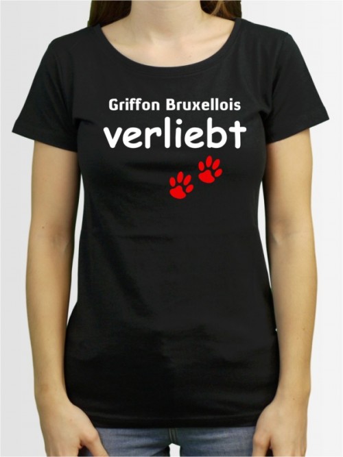 "Griffon Bruxellois verliebt" Damen T-Shirt
