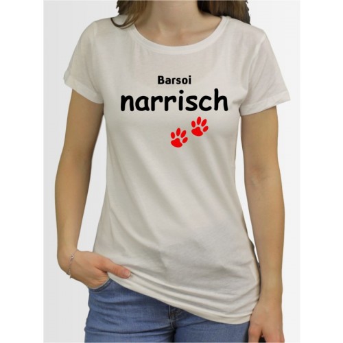 "Barsoi narrisch" Damen T-Shirt