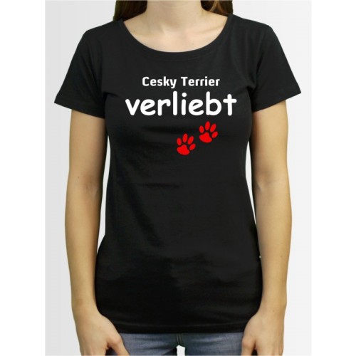 "Cesky Terrier verliebt" Damen T-Shirt
