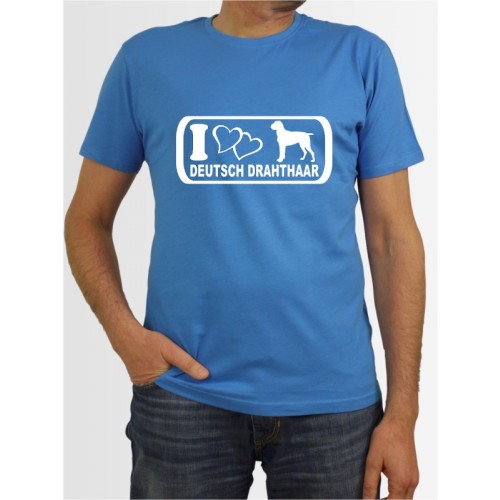 "Deutsch Drahthaar 6b" Herren T-Shirt