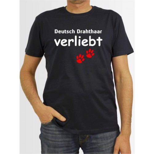 "Deutsch Drahthaar verliebt" Herren T-Shirt