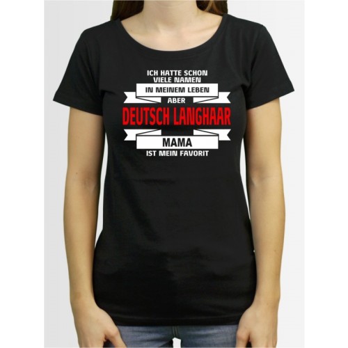 "Deutsch Langhaar Mama" Damen T-Shirt