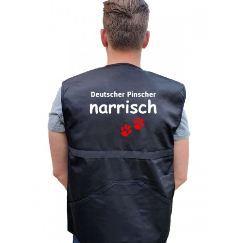 "Deutscher Pinscher narrisch" Weste