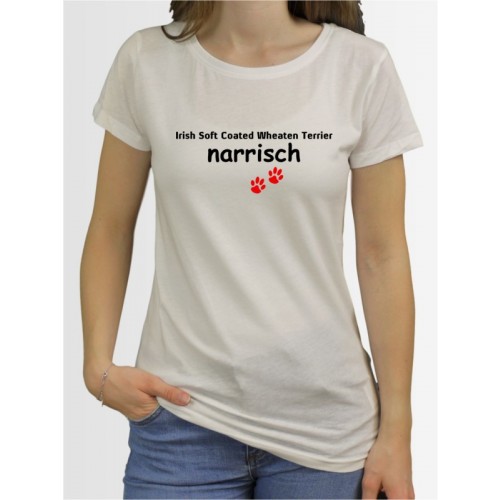 "Irish Soft Coated Wheaten Terrier narrisch" Damen T-Shirt