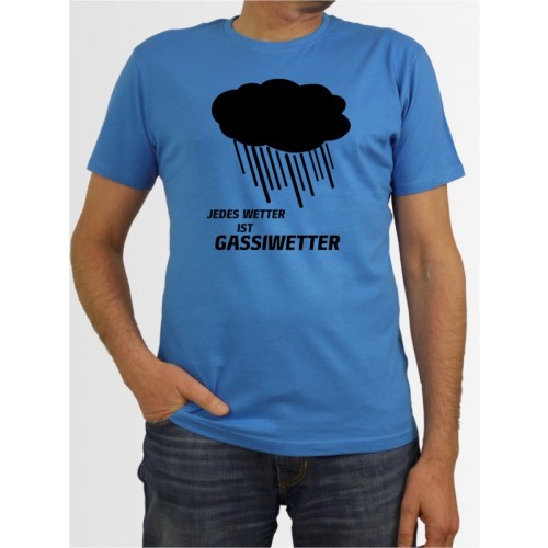 "Jedes Wetter ist Gassiwetter" Herren T-Shirt