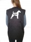 Hundesport-Weste mit Fox Terrier Fußhupe Motiv von AchDuDickerHund