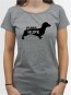 Damen-Shirt mit Kurzhaardackel Hunde-Motiv von AchDuDickerHund